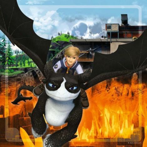 Puzzle Cum Sa Iti Dresezi Dragonul, 3X49 Piese - imagine 8